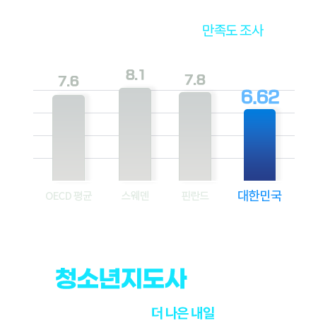 삶의 질 만족도 지표 그래프: 상세내용은 아래 참고